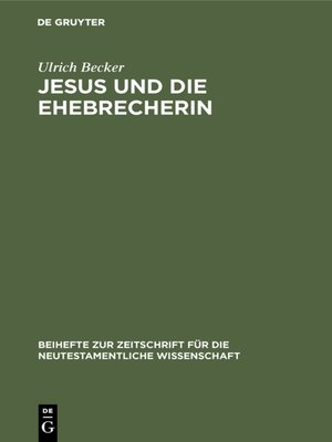 cover image of Jesus und die Ehebrecherin
